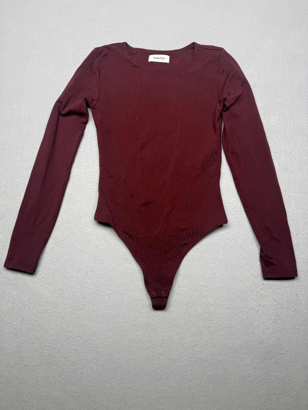 Babaton Long Sleeve Bodysuit Women S Burgundy